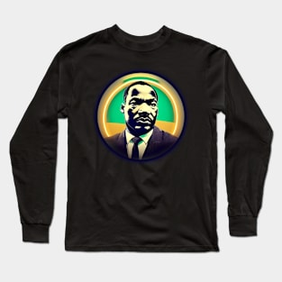 MLK Jr Colorful Portrait Long Sleeve T-Shirt